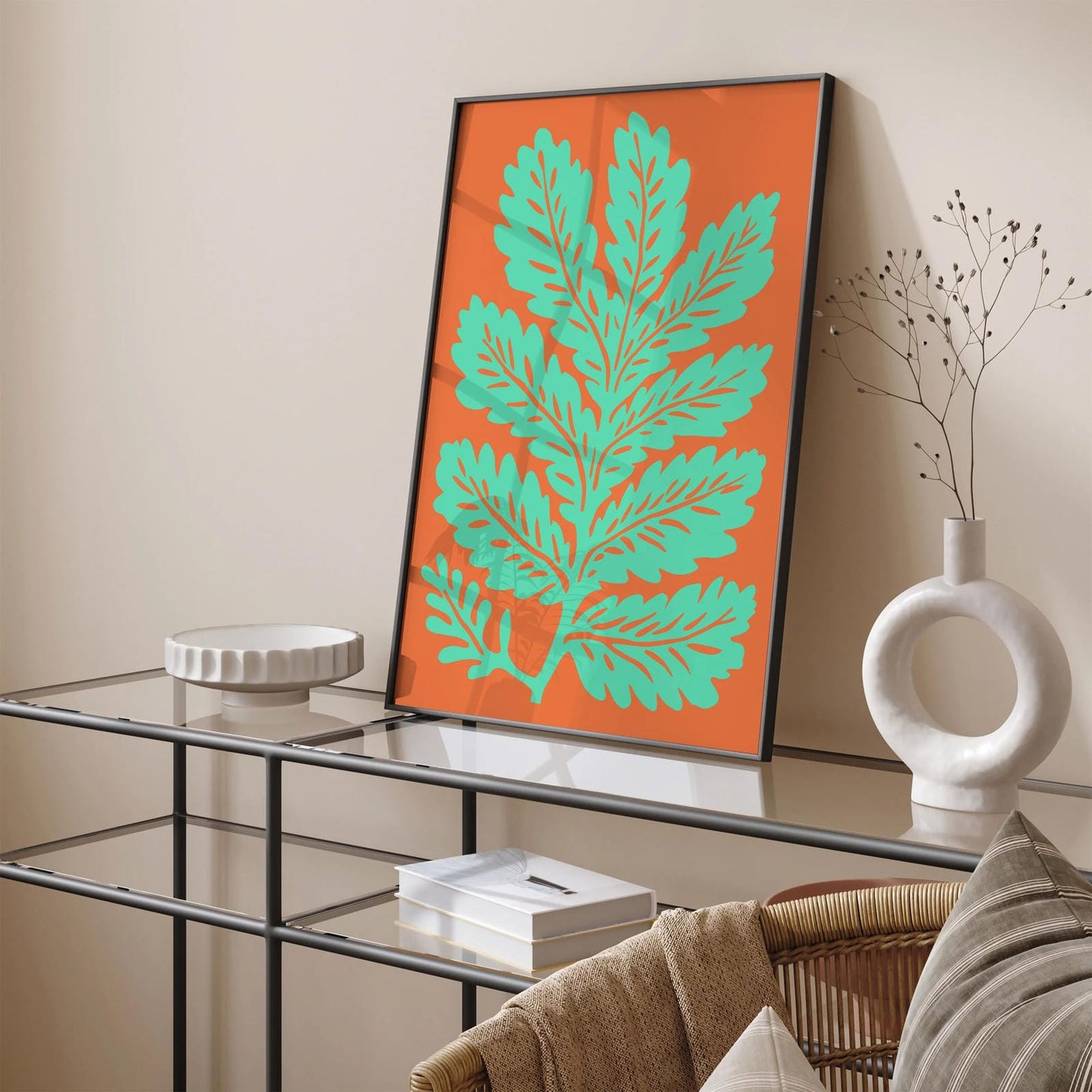Pop Art Mint Leaf Art Print