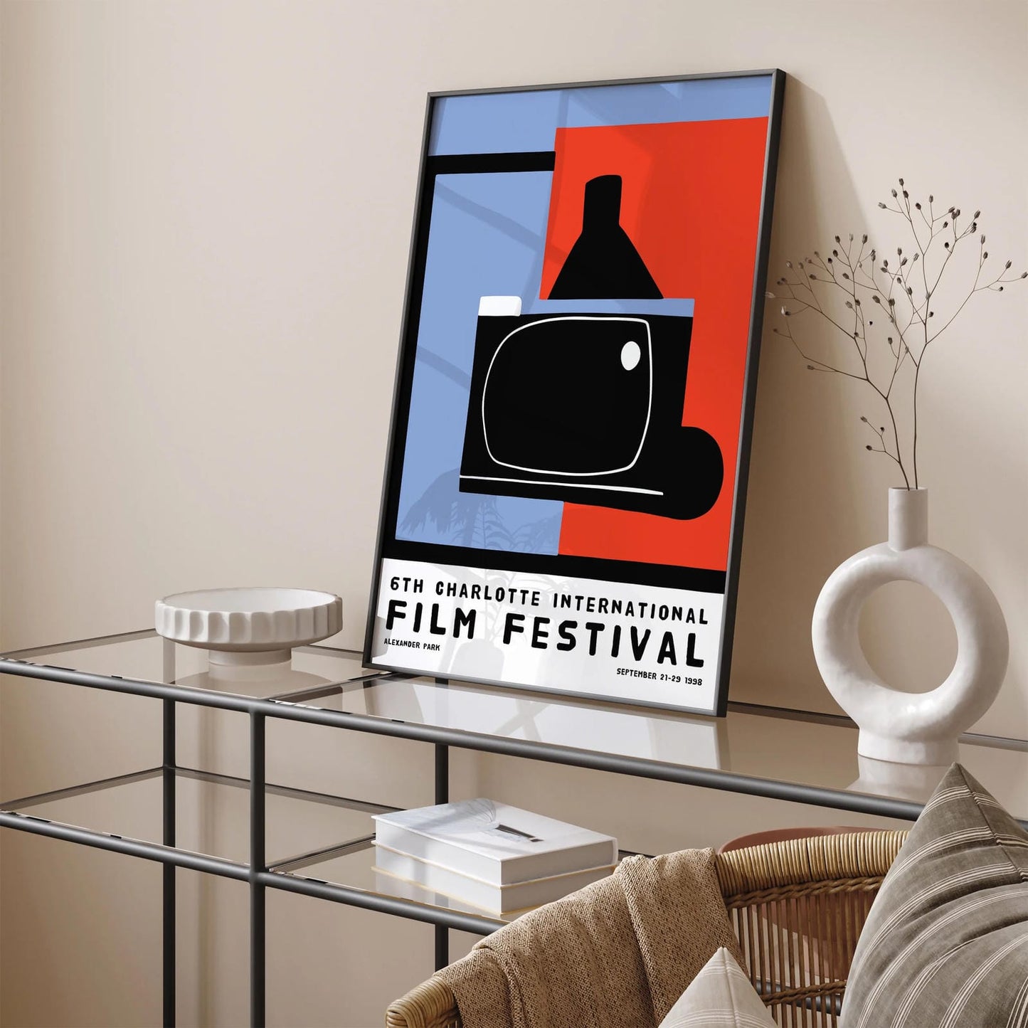 Charlotte Film Festival Vintage Poster