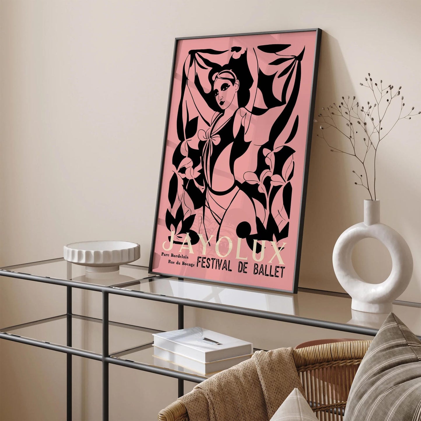Festival De Ballet Vintage Ballerina Art Print