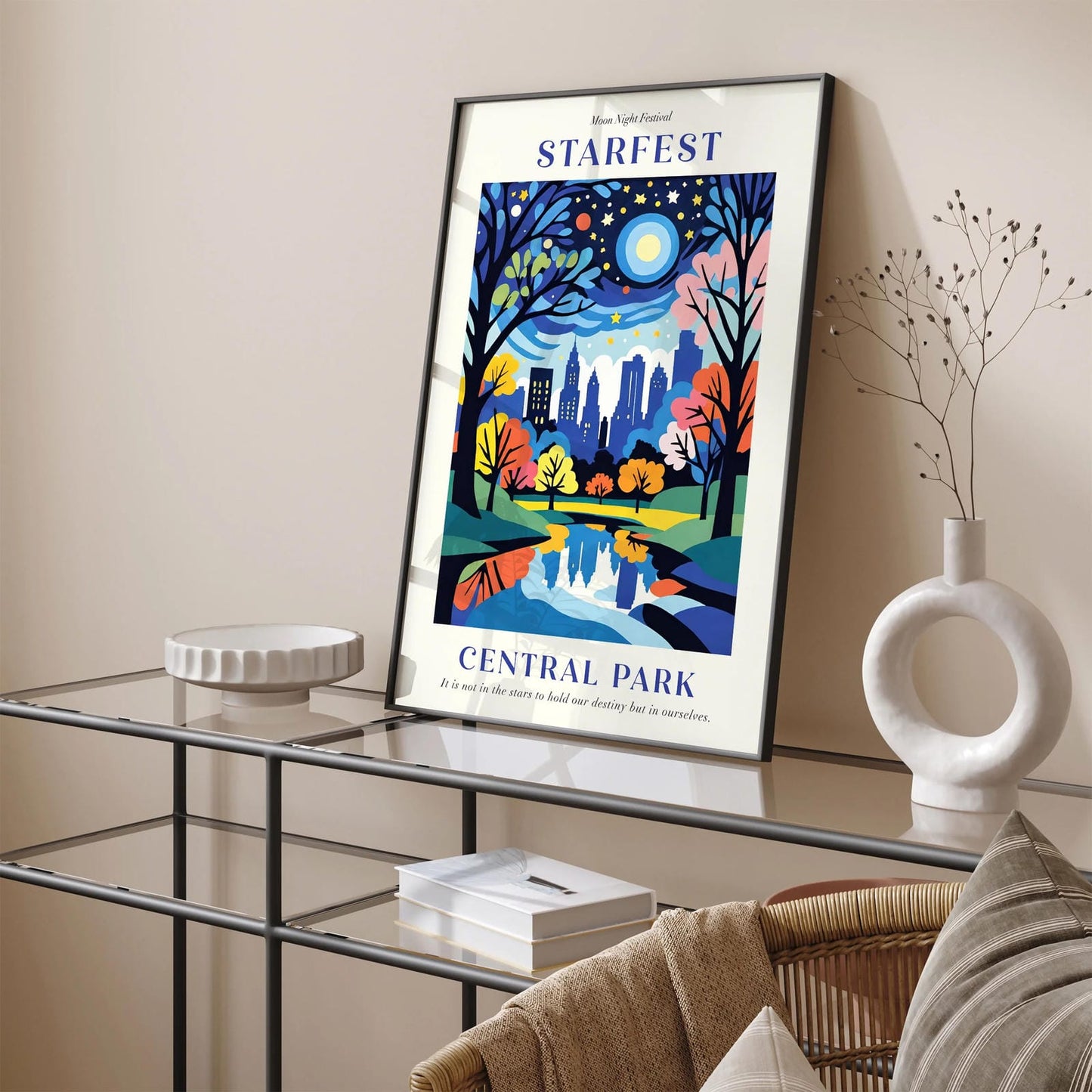 NYC Starnight Festival Art Print: Perfect Gift