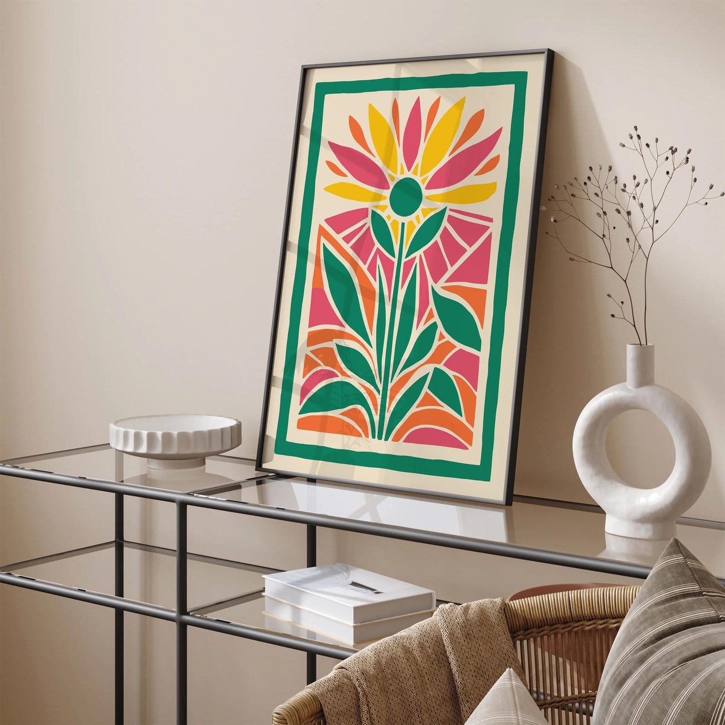 Colorful Bohemian Farmhouse Art Print