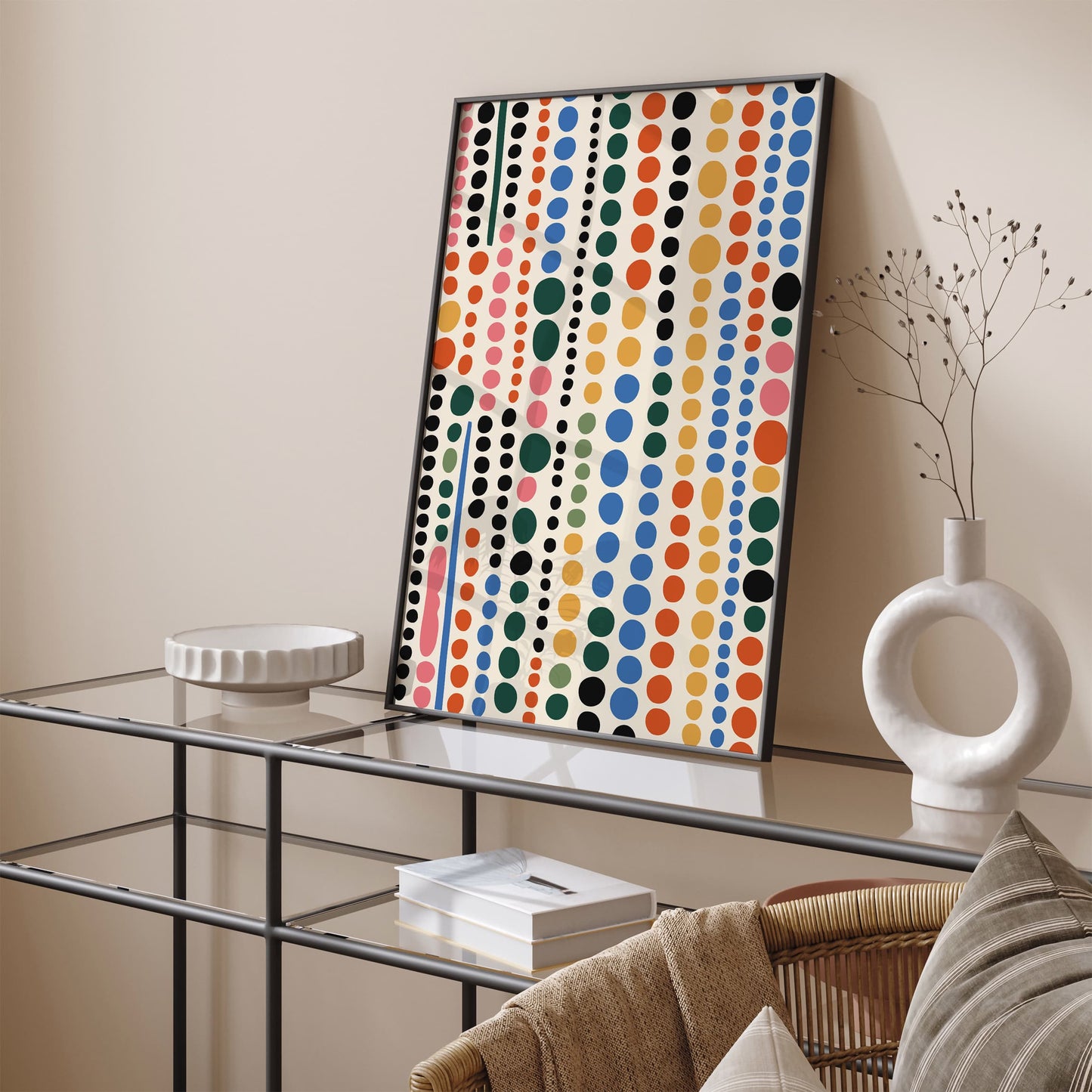 Colorful Dots Pattern Print