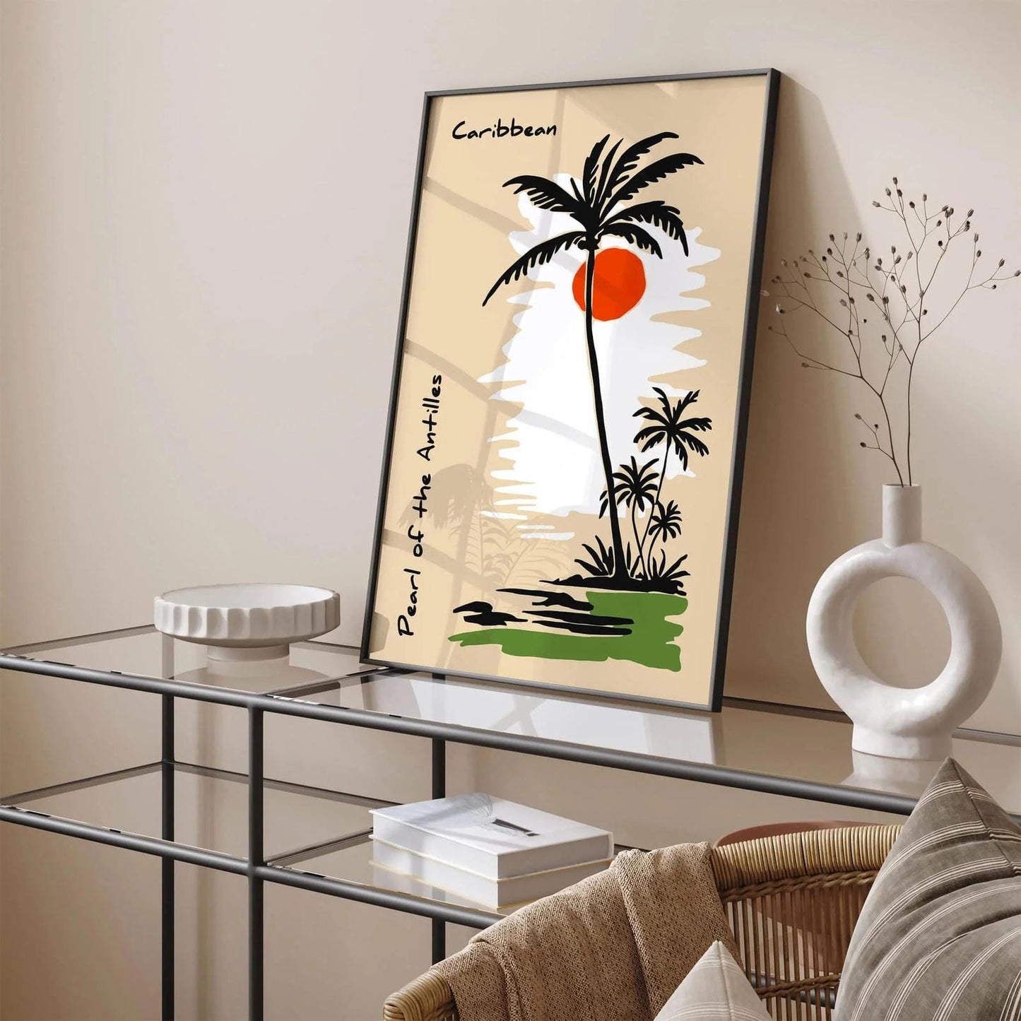 Pearl of the Antilles Caribbean Travel Poster