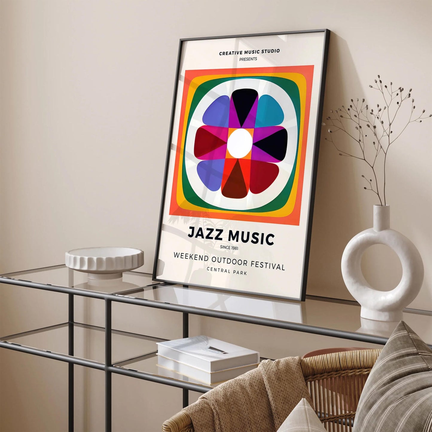 Music Festival in Central Park Art Print