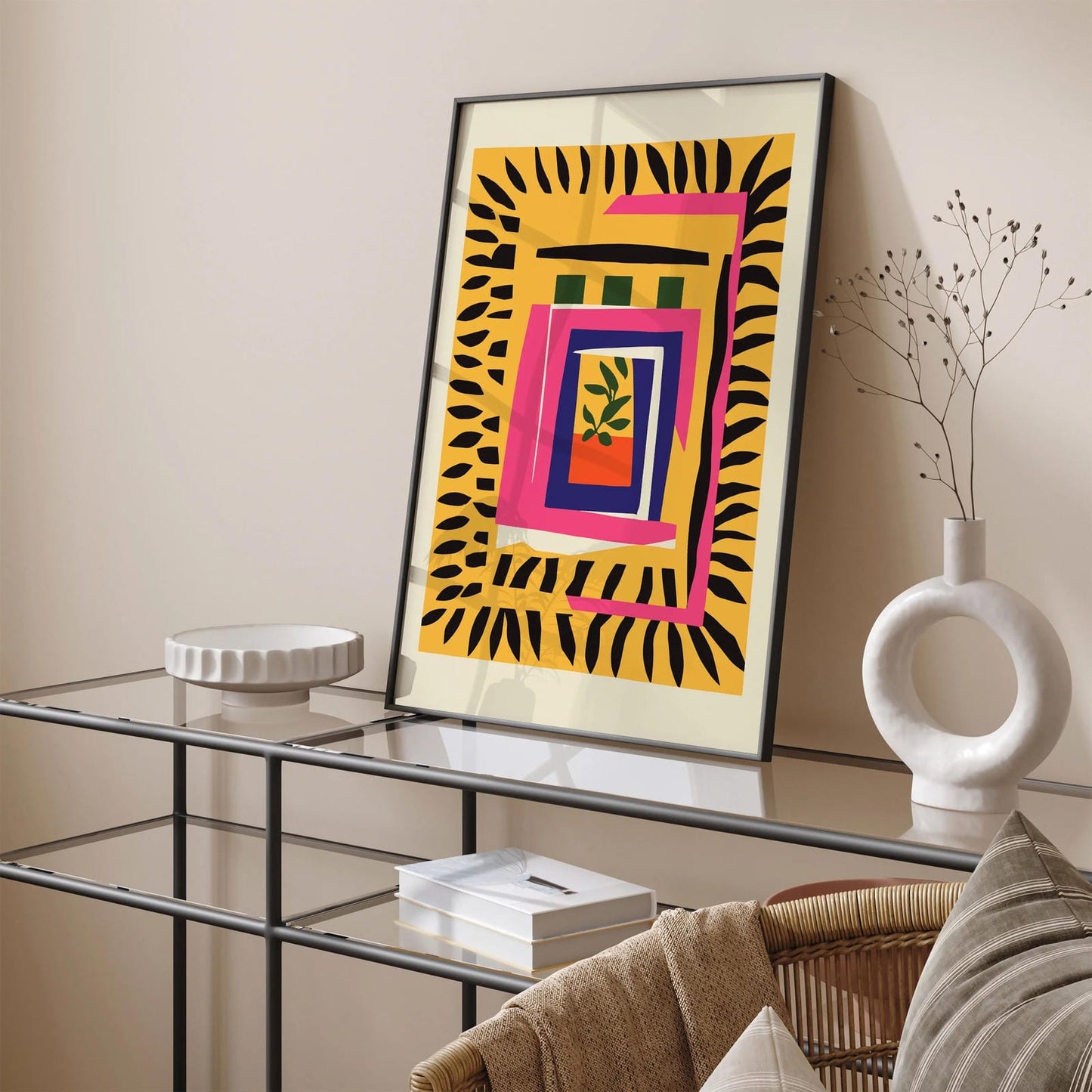 Boho Chic Paper Cutouts Panther Print