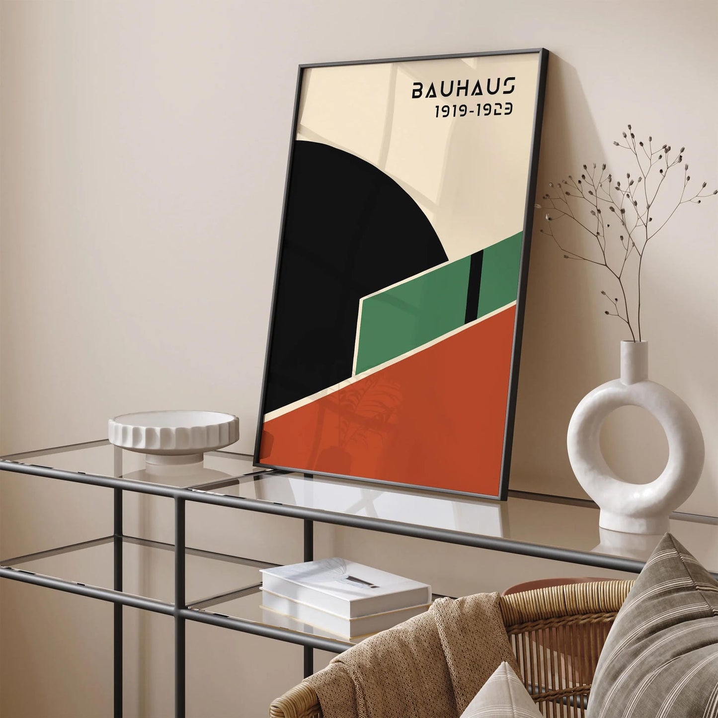Bauhaus Geometric Minimalist Art Print