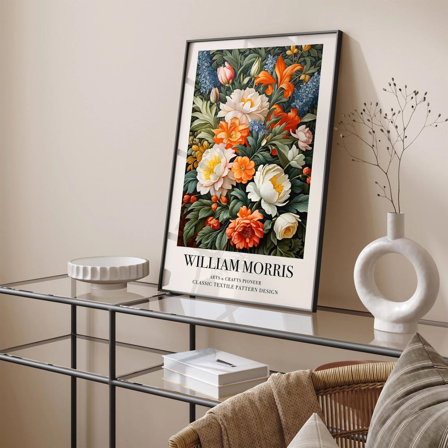 Elegant William Morris Botanical Print: Vintage Floral Art