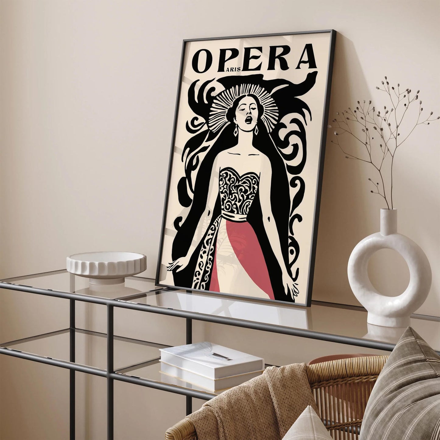 Paris Opera Singer Art Print Vintage Collection