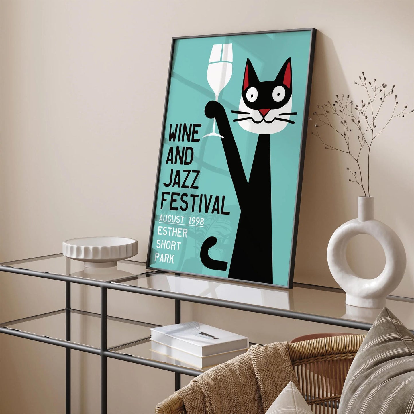 Wine and Jazz Festival 1998 NYC Poster
