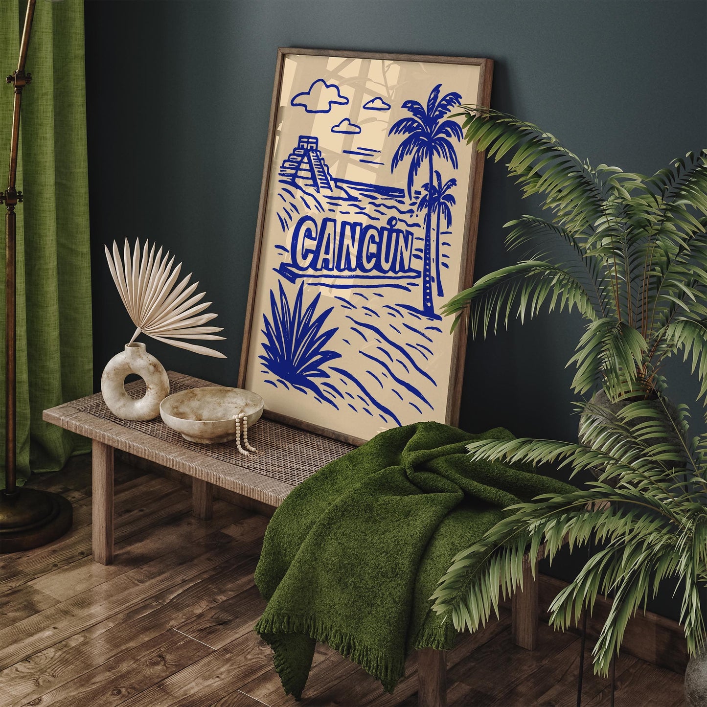 Playa Delfines Cancun - Tropical Travel Wall Art Print