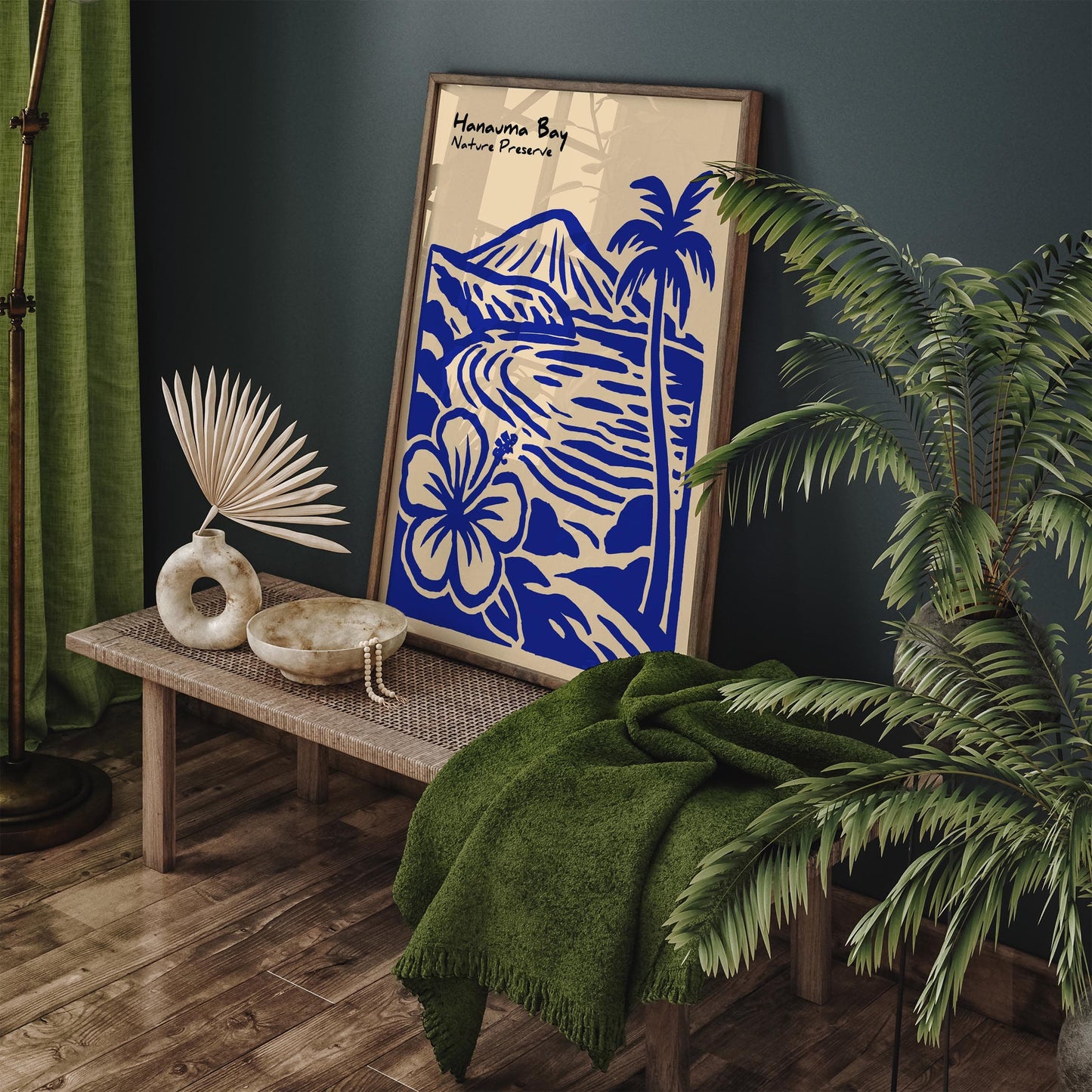Hanauma Bay Nature Preserve Honolulu - Blue Hawaii Wall Art Print