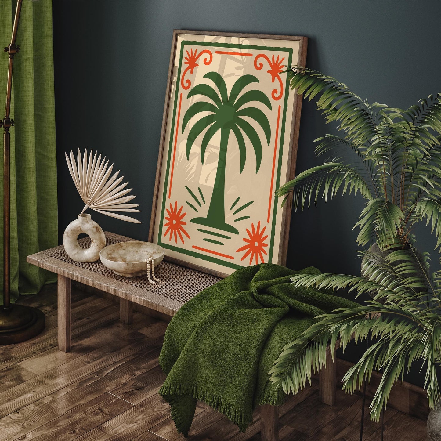 Green Palm Tree Poster 2026