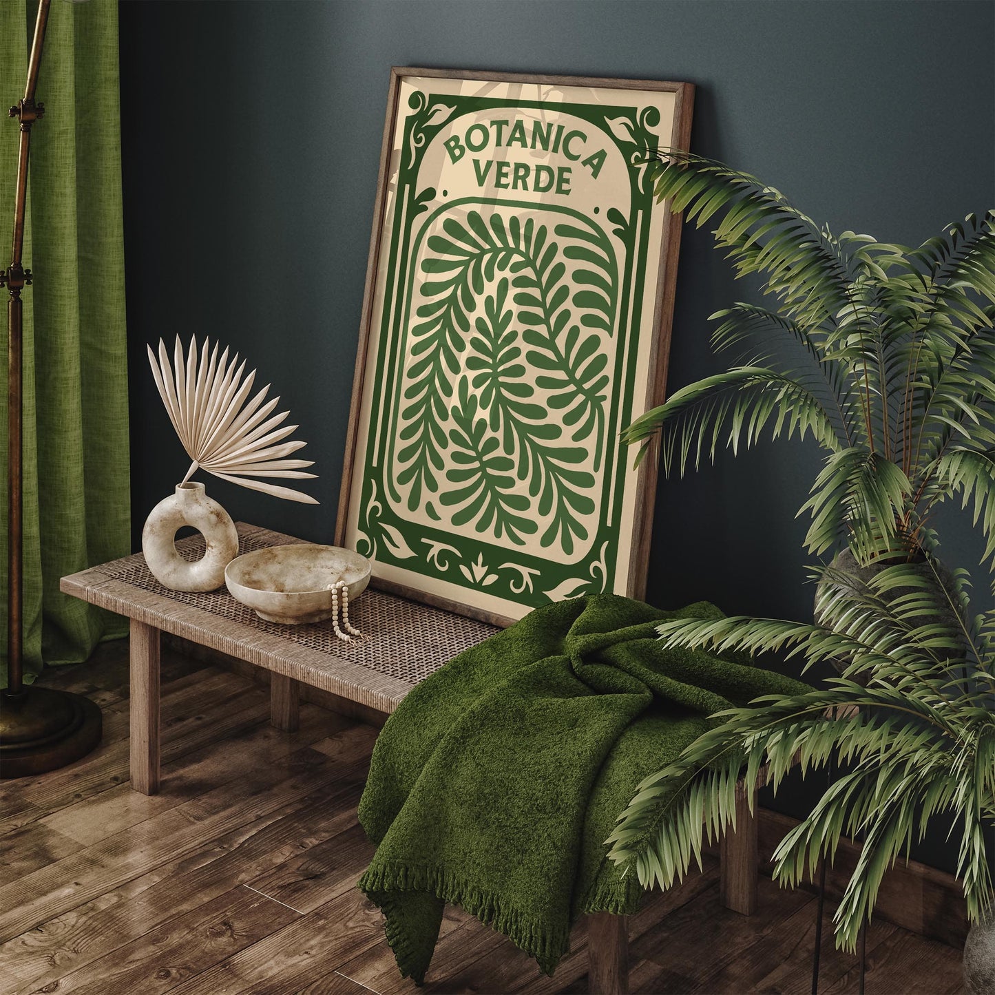 Green Botanical Print - Botanica Verde Poster