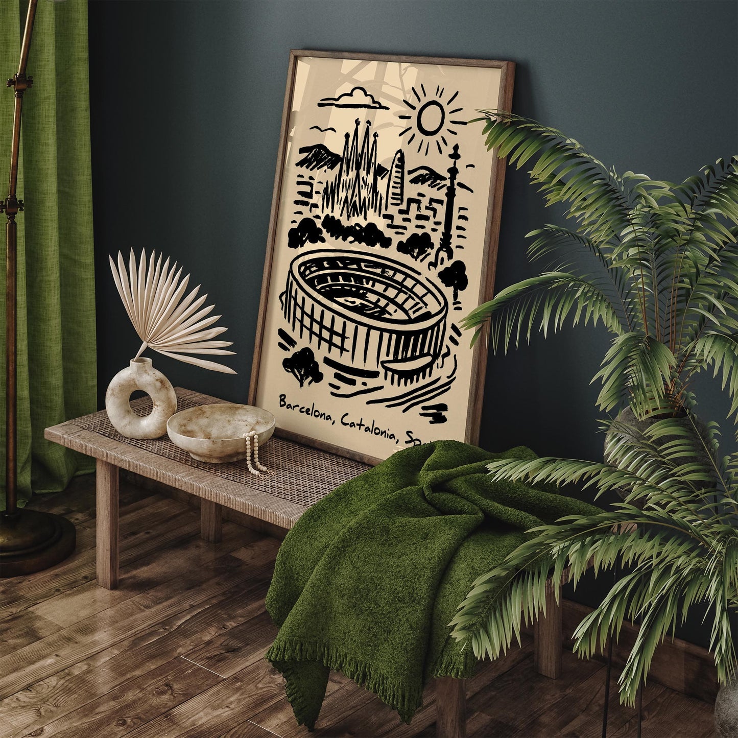 Camp Nou Poster - Barcelona Stadium Wall Art Print