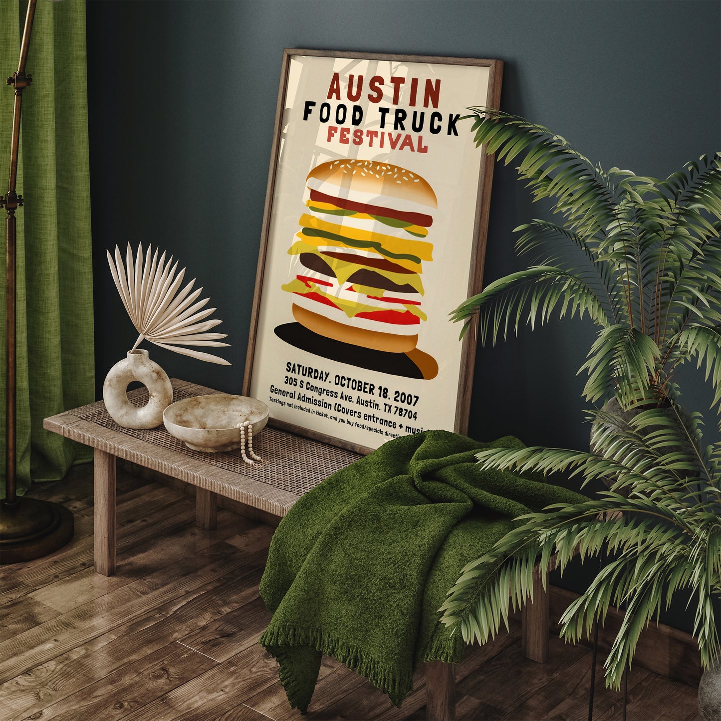 Austin Food Truck Festival Poster Reproduction