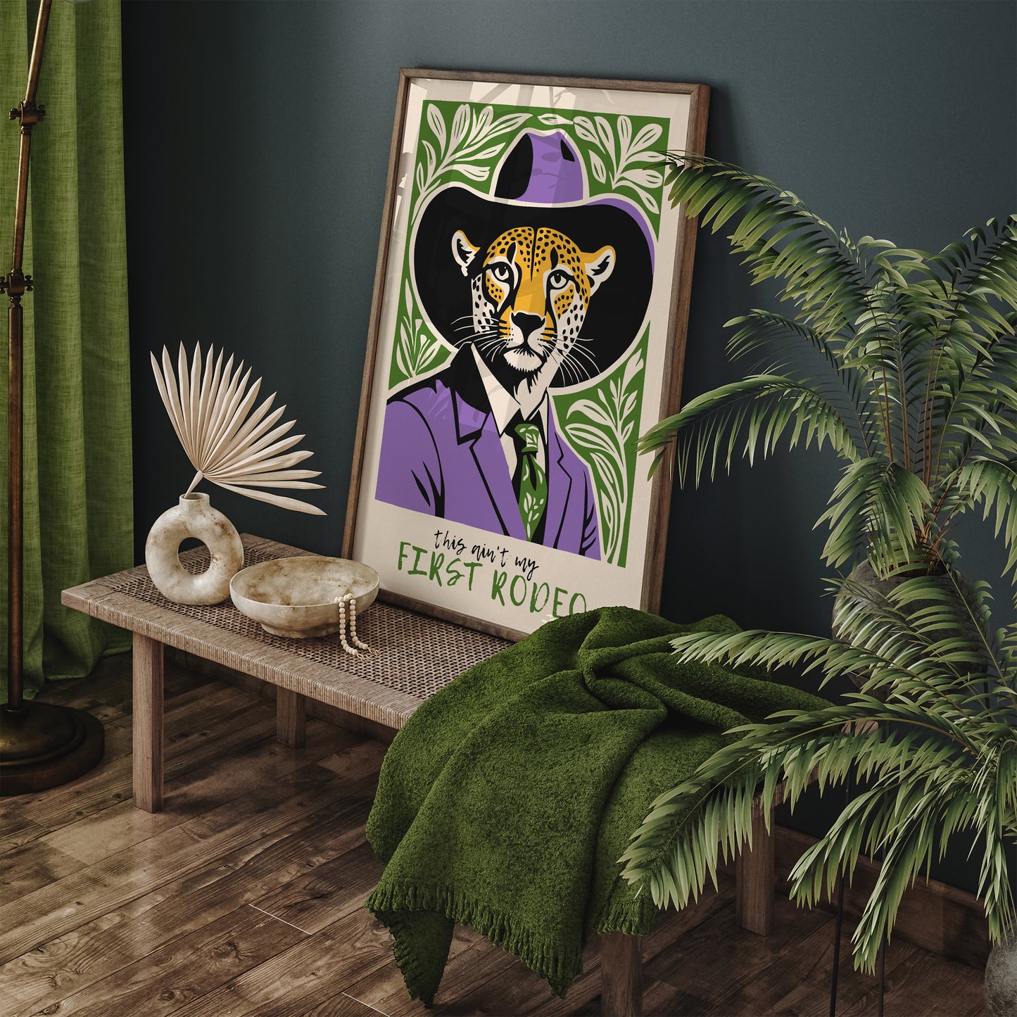 This Ain't My First Rodeo Cheetah Art Print