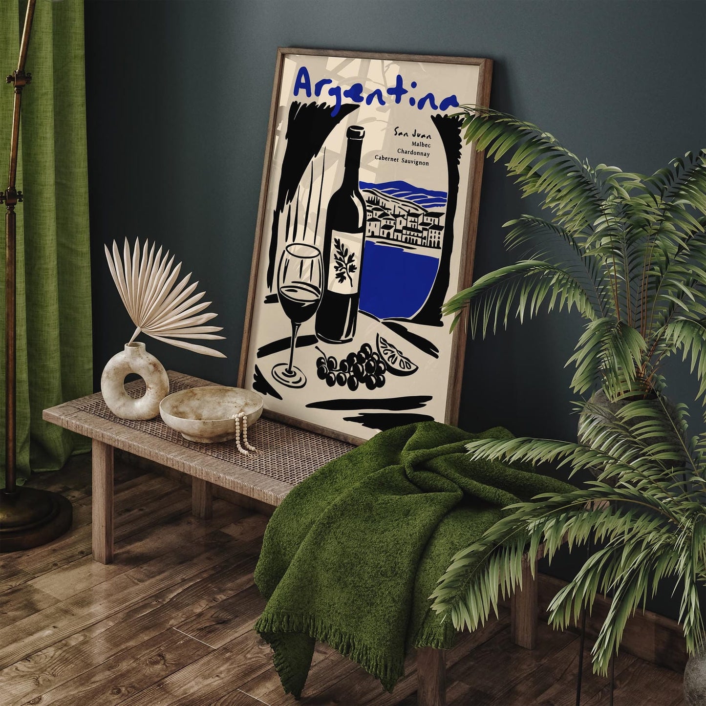 Argentina San Juan Wine Poster