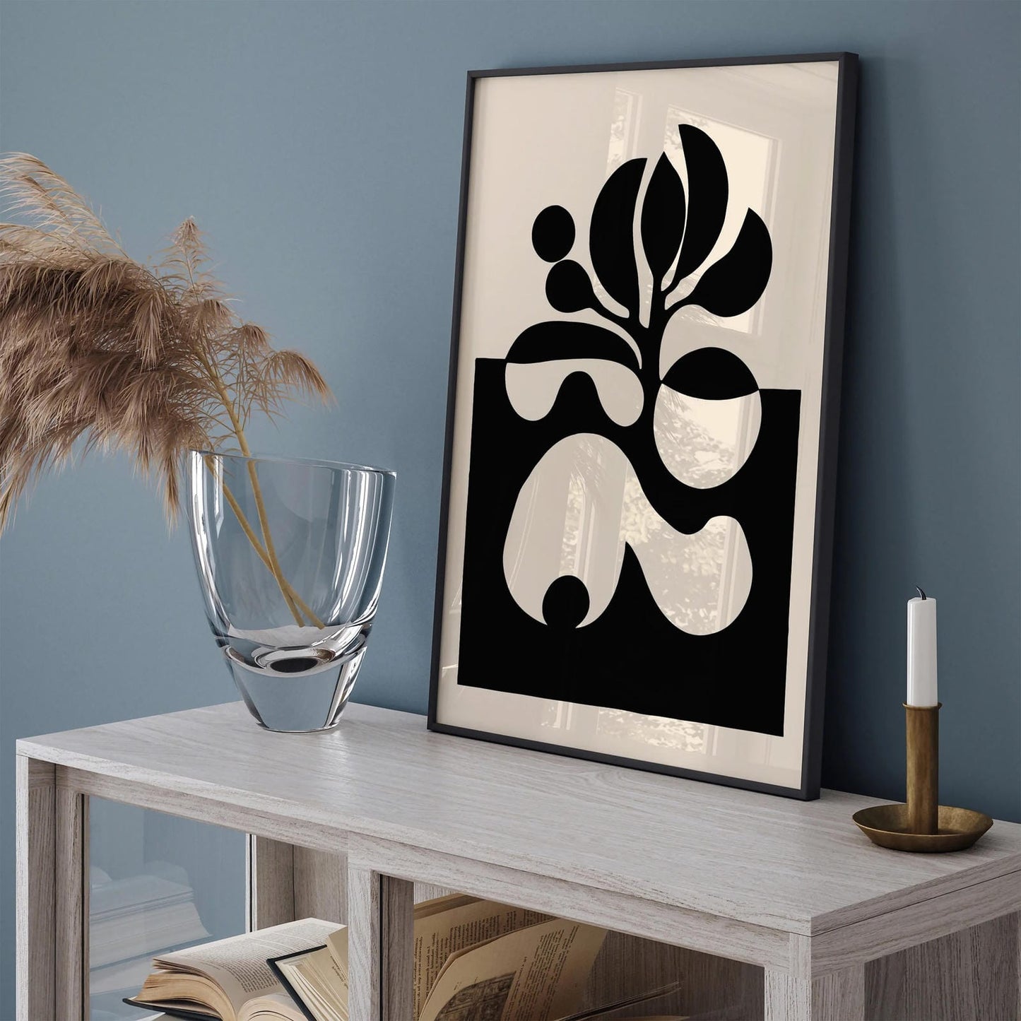 Modern Minimalist B&W Art Print
