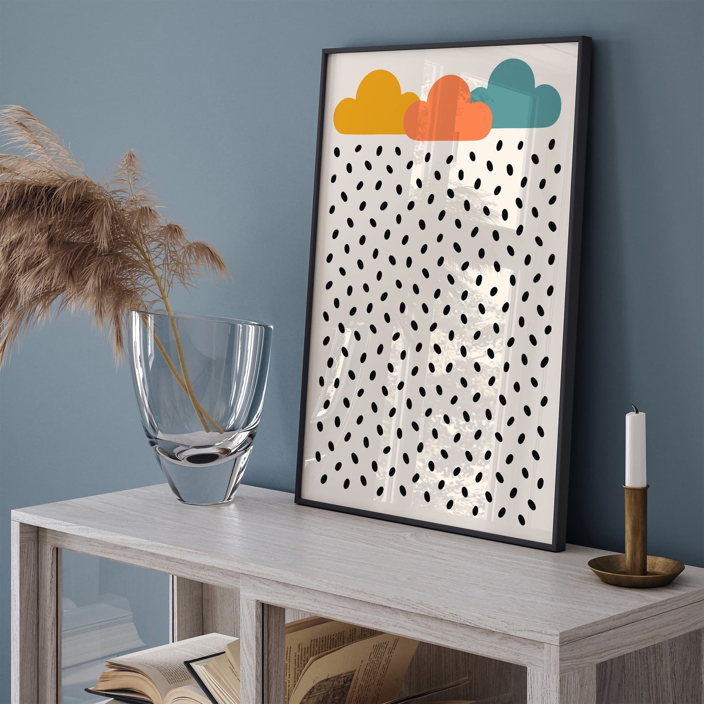 Abstract Rainy Day - Modern Wall Art Print