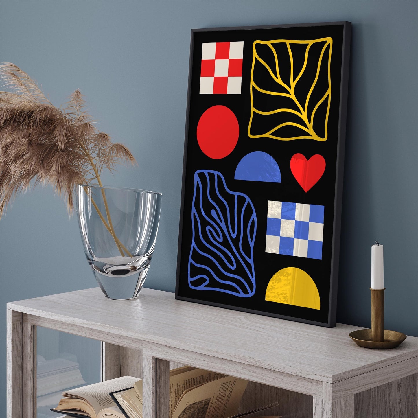 Mid Century Modern Poster - Abstract Retro Wall Art
