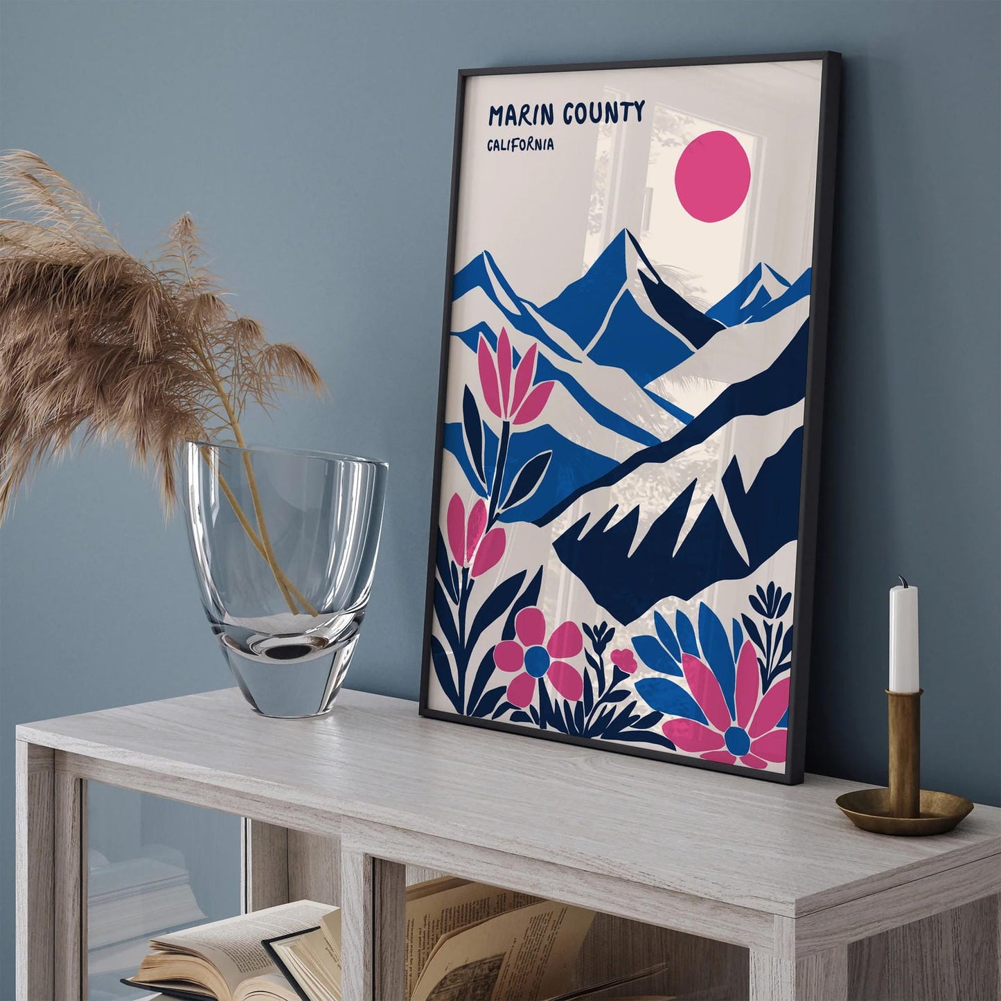 Marin County California Travel Poster