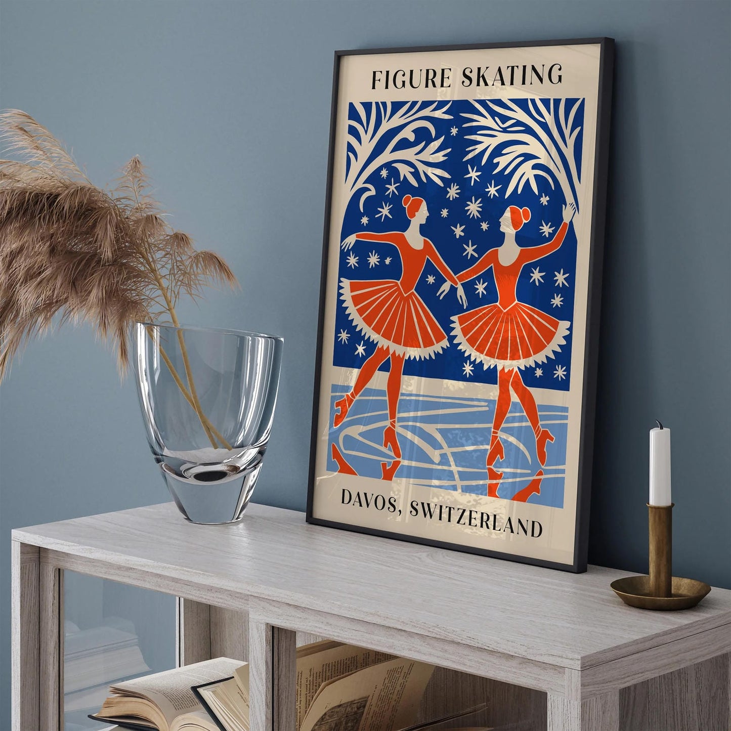 Figure Skating Davos Switzerland Poster