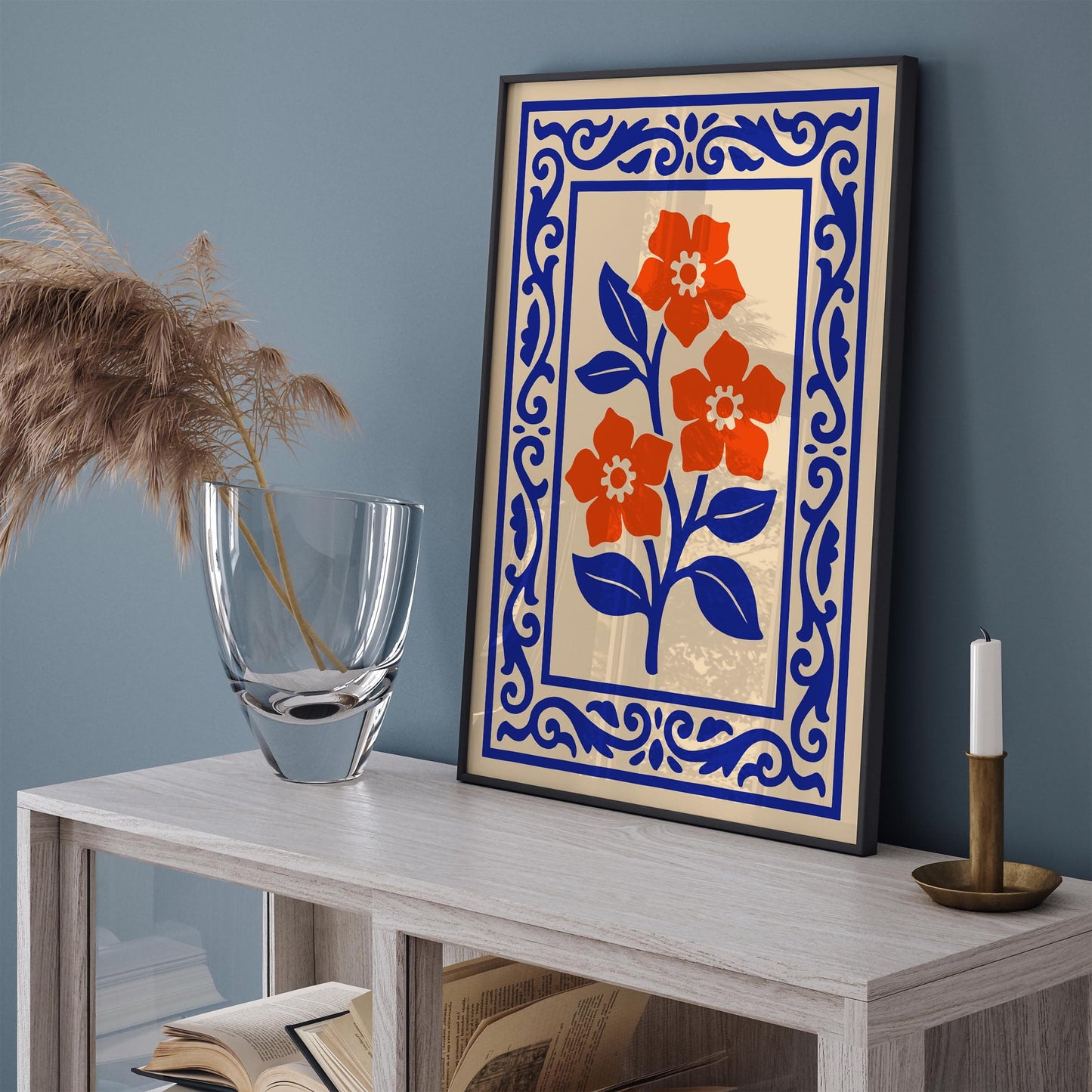 Botanical Floral Poster - Flower Wall Art Print