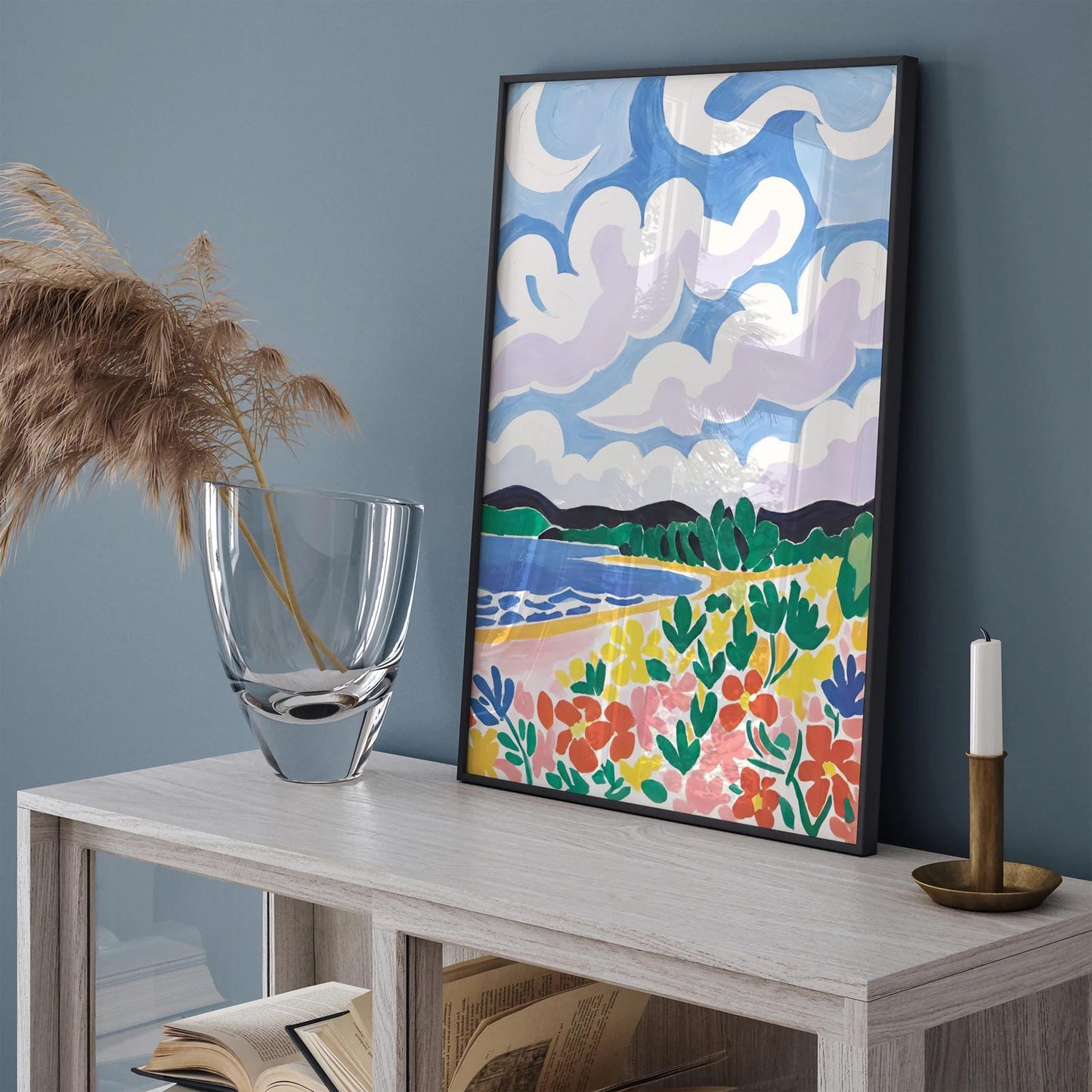 Summer Landscape Art Painting Print