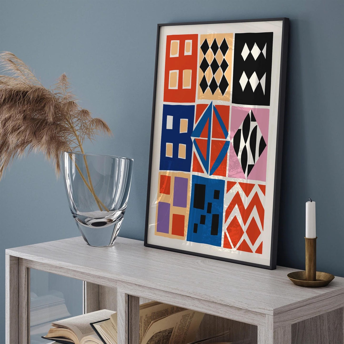 Retro Mid Century Modern Abstract Print