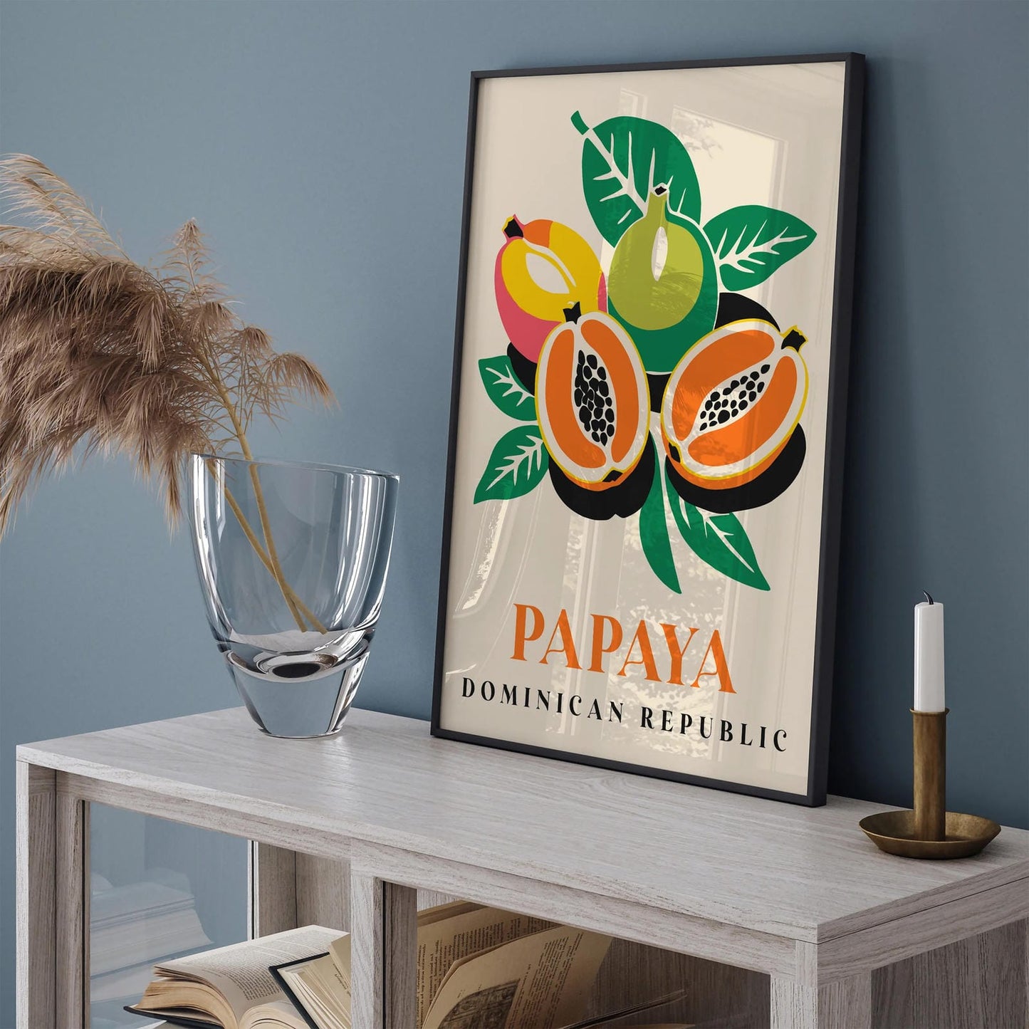 Papaya Tropical Fruit Poster