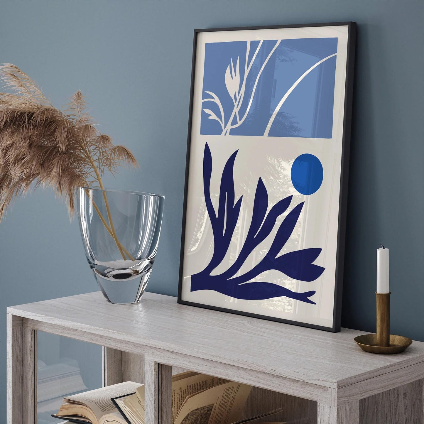 Blue Lagoon Abstract Art Print