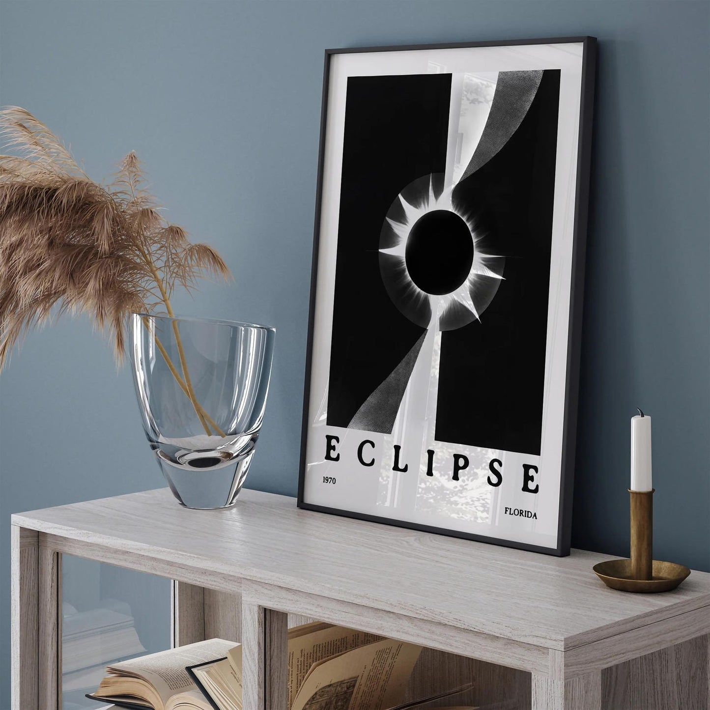 Eclipse 1970 Florida Vintage Poster