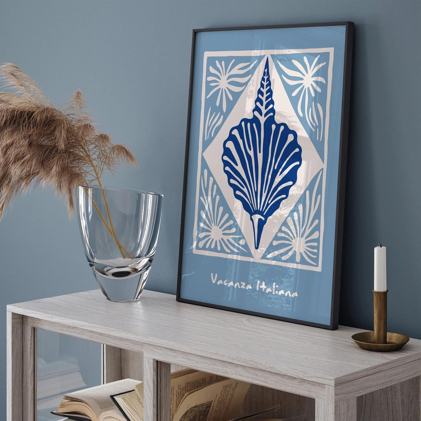 Vacanza Italiana Blue Nautical Art Print