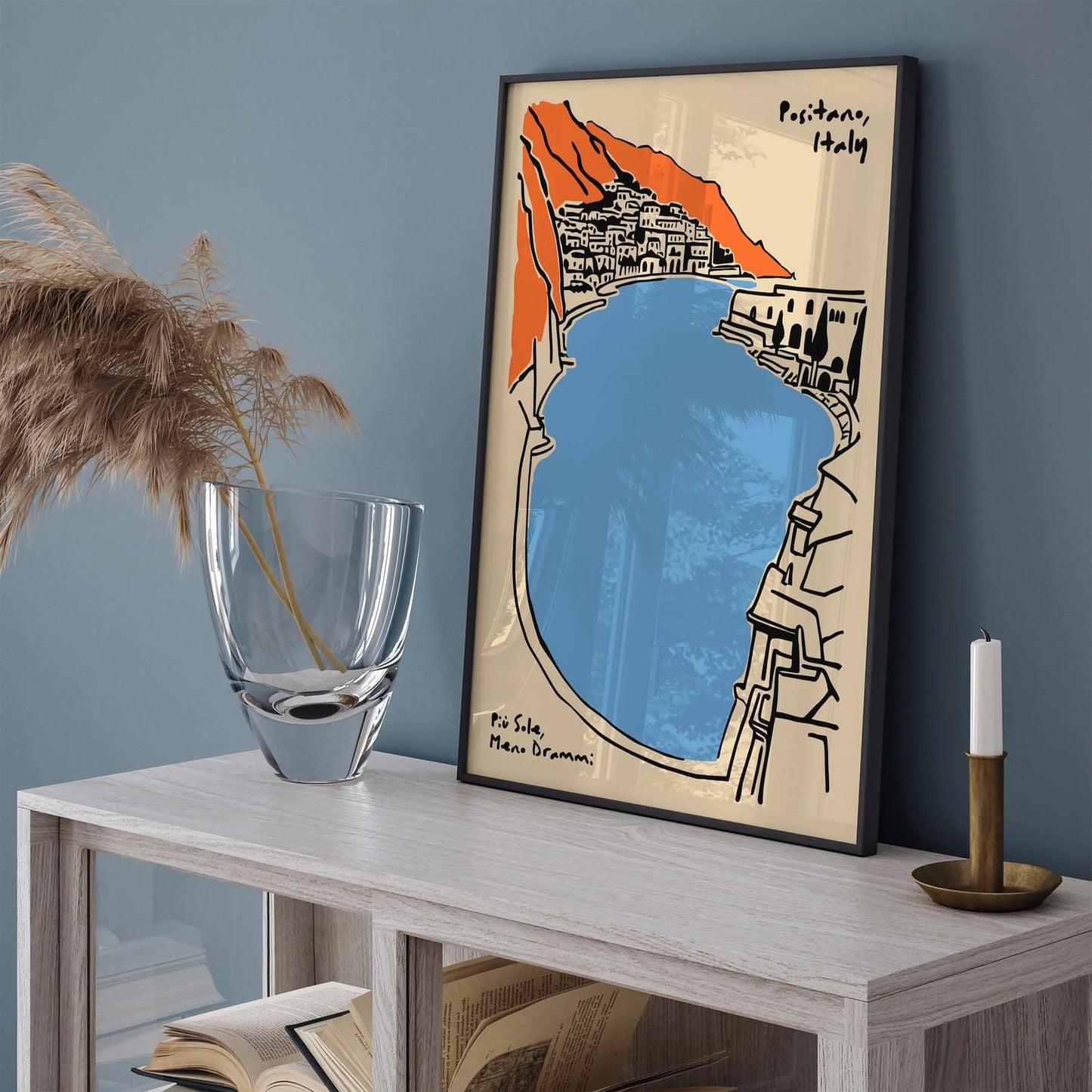 Positano Italy Travel Poster 2025
