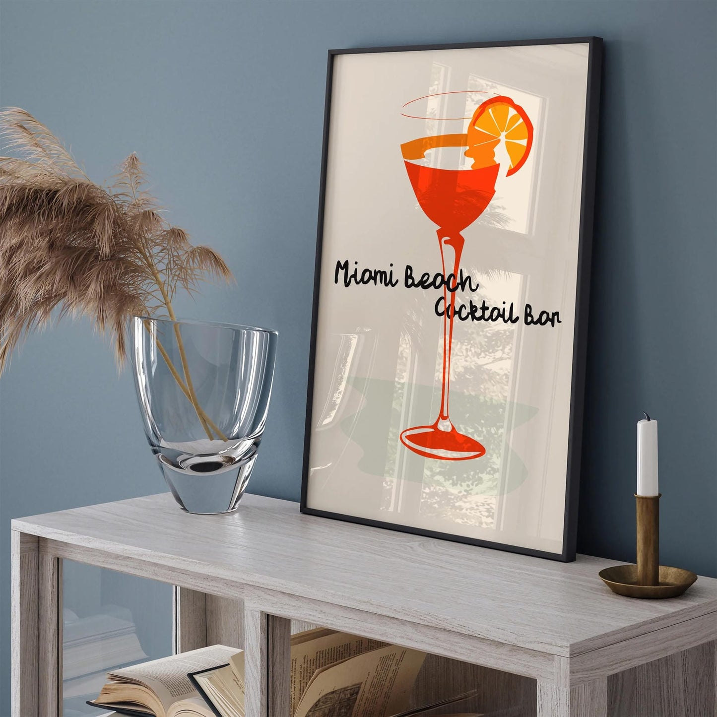 Miami Beach Cocktail Bar Poster