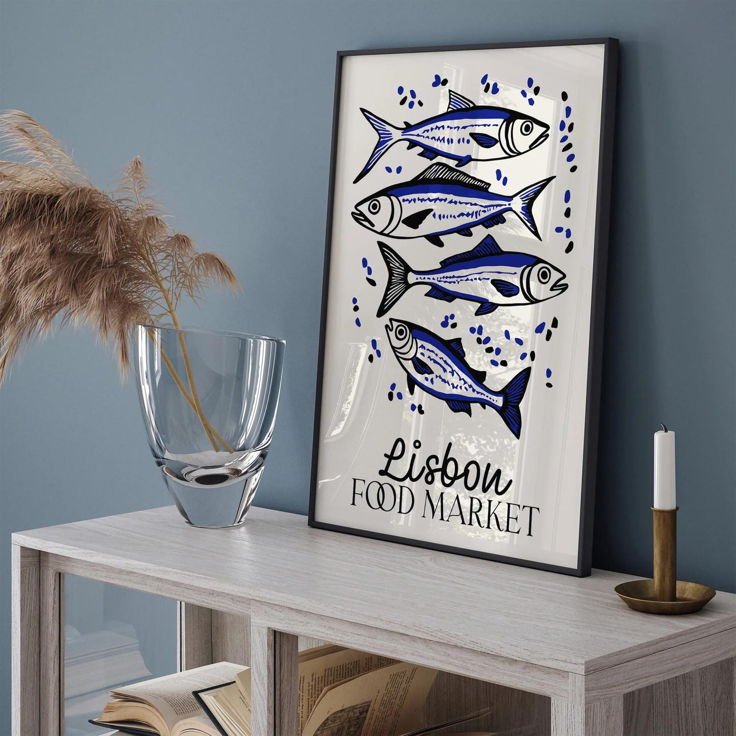 Lisbon Food Market Poster