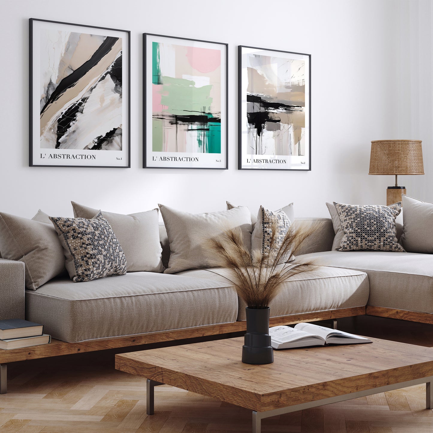 Modern Abstract No.5 Pastel Wall Art