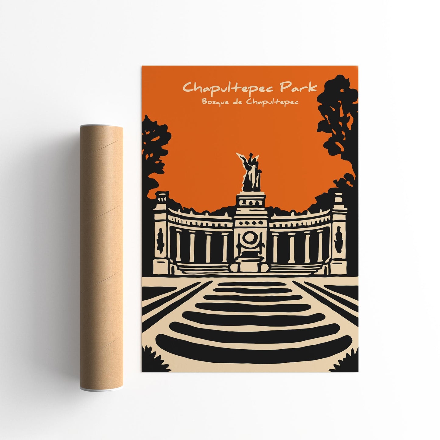 Chapultepec Park Poster - Mexico City Nature Wall Art