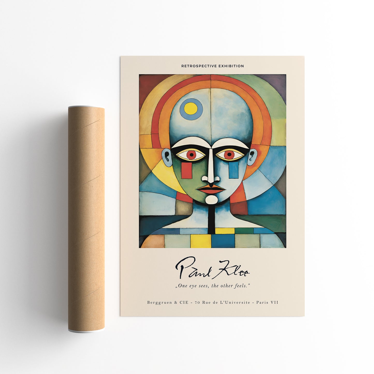Vintage Paul Klee Poster: Abstract Retrospective Print