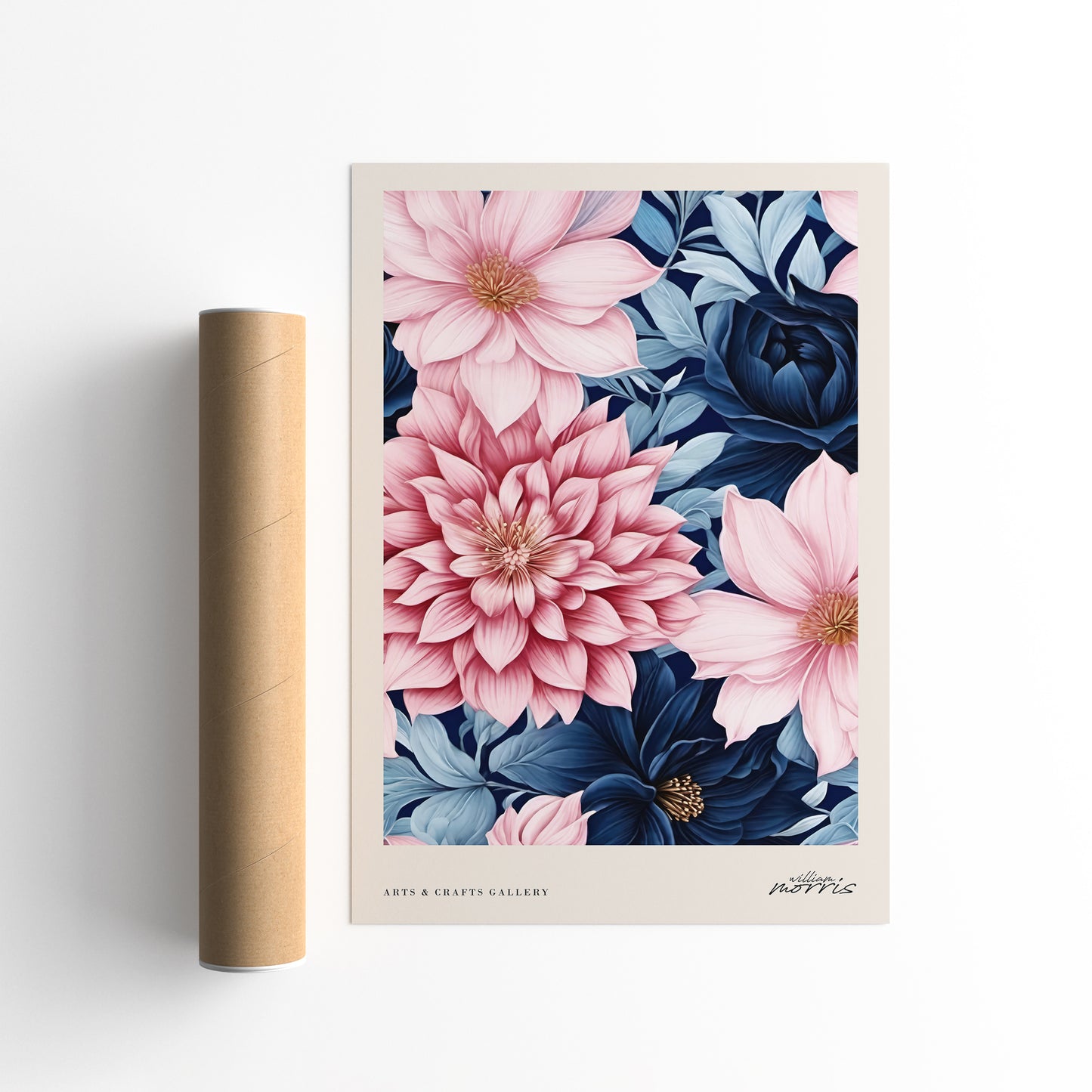 Elegant Vintage Floral Poster
