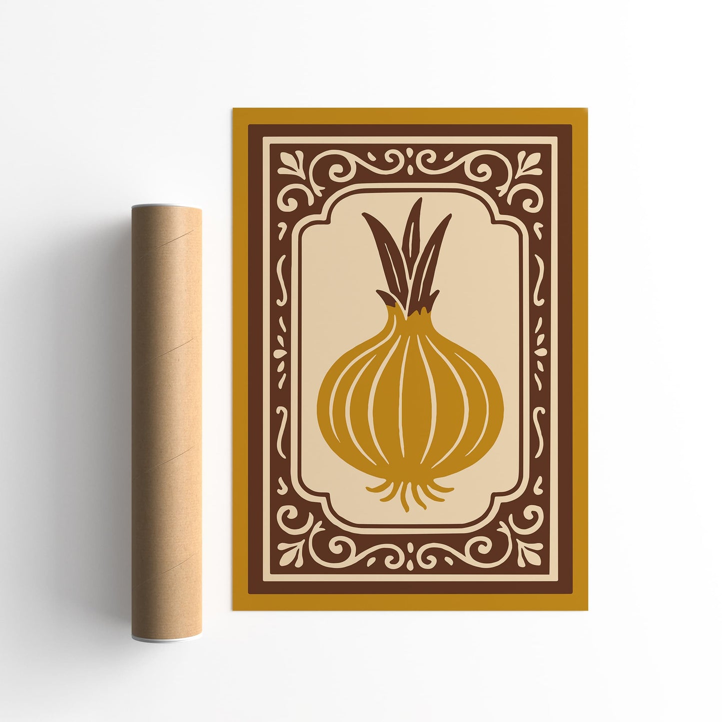 Onion Art Print - Farmhouse Wall Art for Kitchen Decor