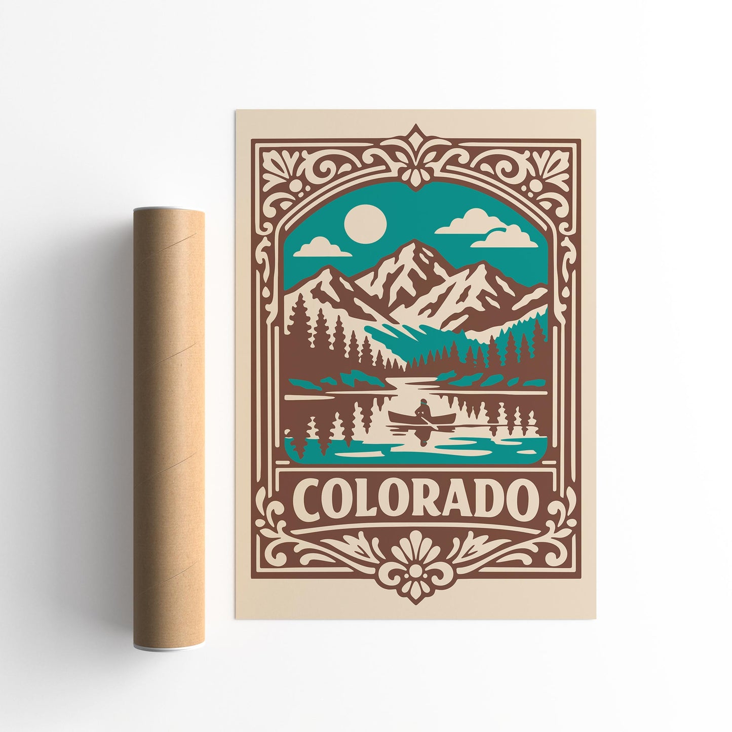 Colorado Travel Poster - Retro Landscape Wall Art