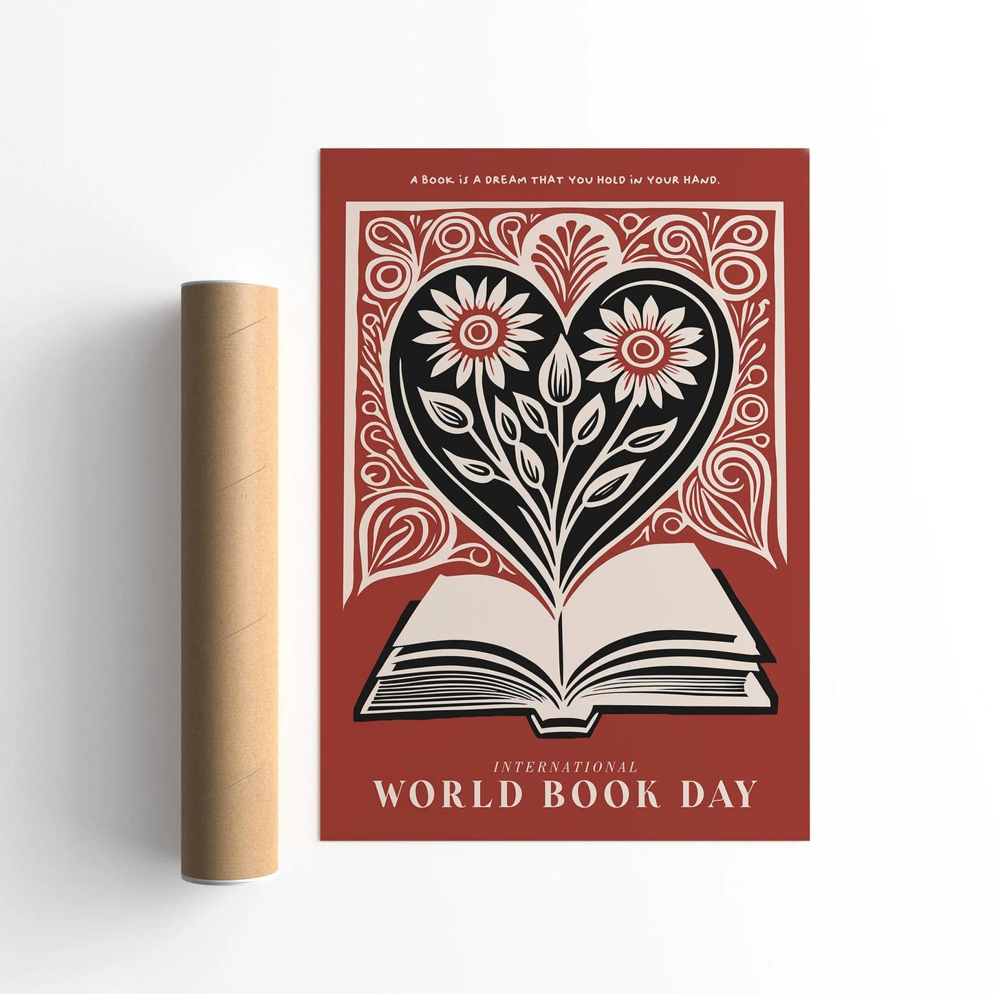 Book Day Celebration Art Print - Poster for Interior Design