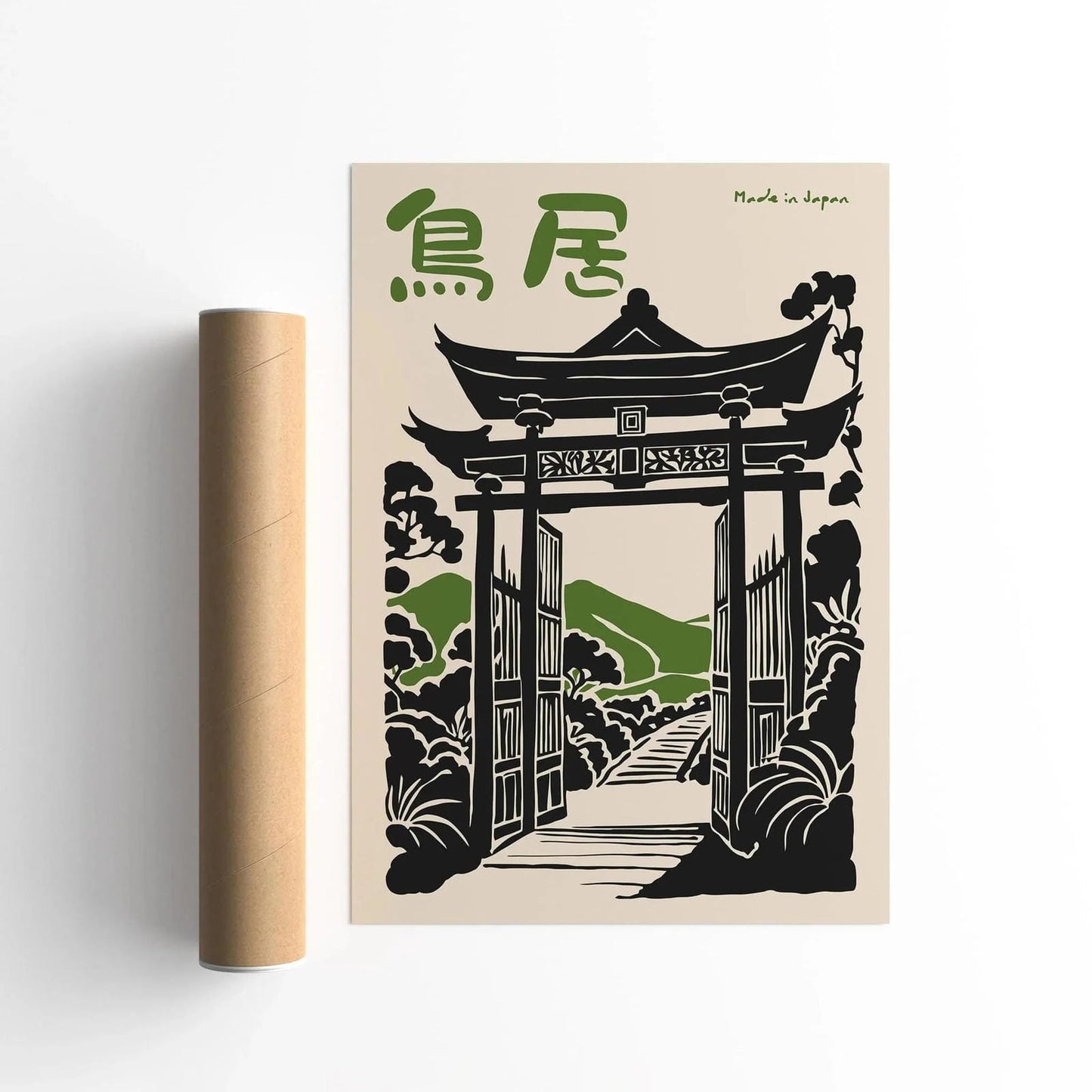 Torii Gate Made in Japan Wall Art