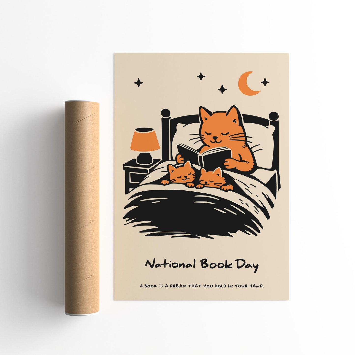 National Book Day Poster - Book Lover Wall Art