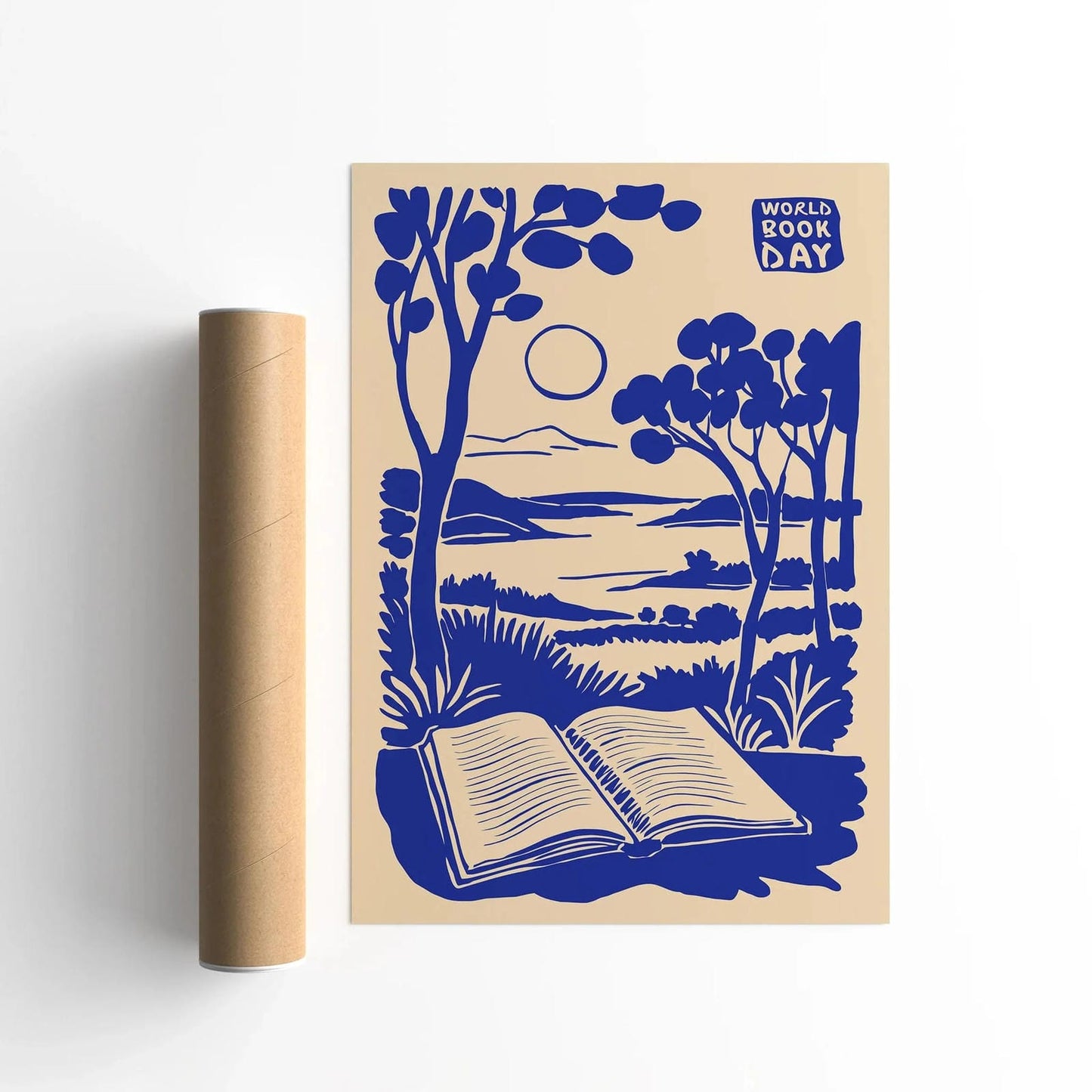 Blue Bookish Poster 2025