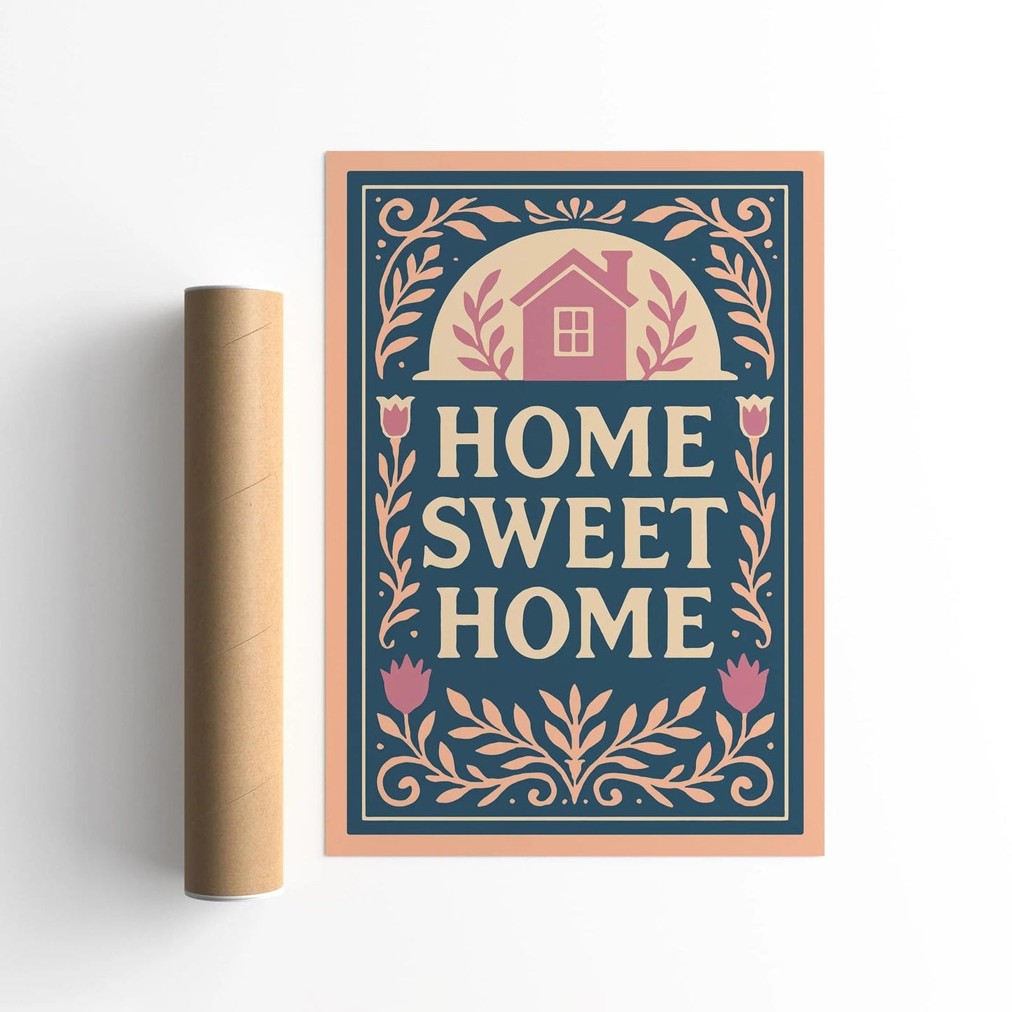 Home Sweet Home Art Print - Entryway Wall Decor Poster
