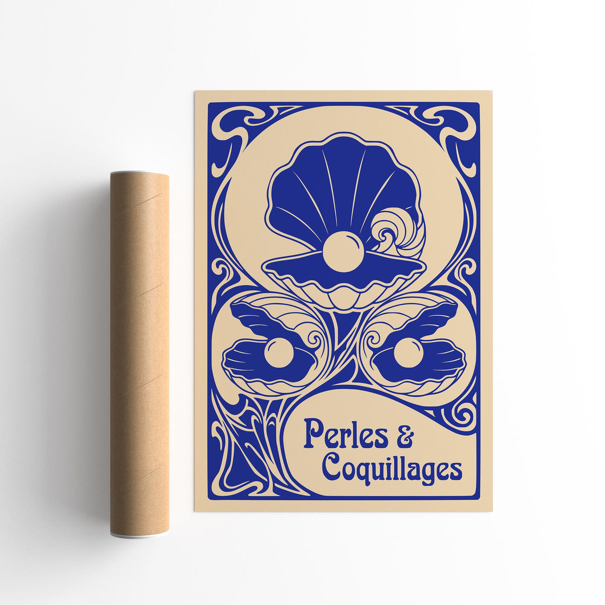 Vintage Seashells Poster