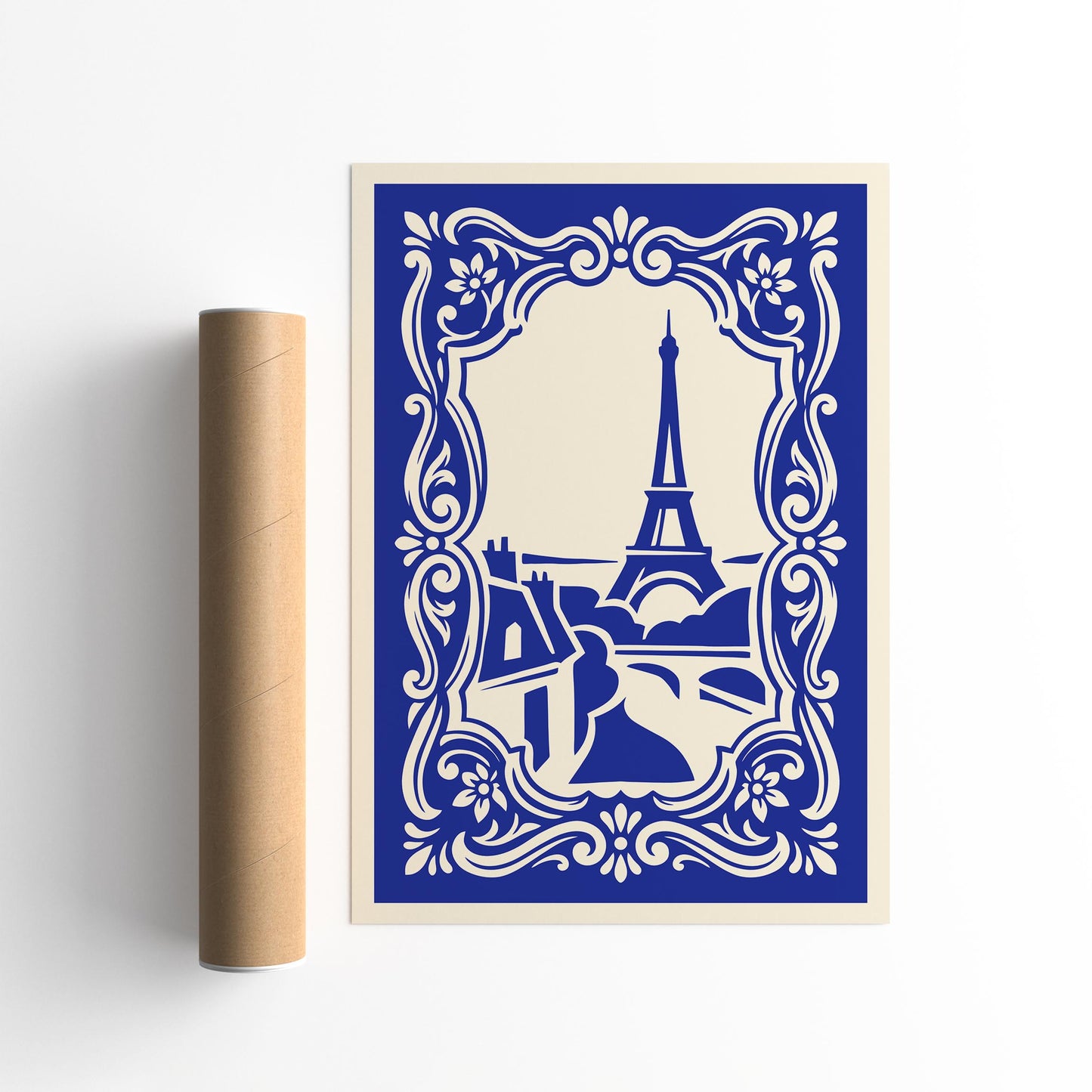 Paris Poster – Blue French Wall Art