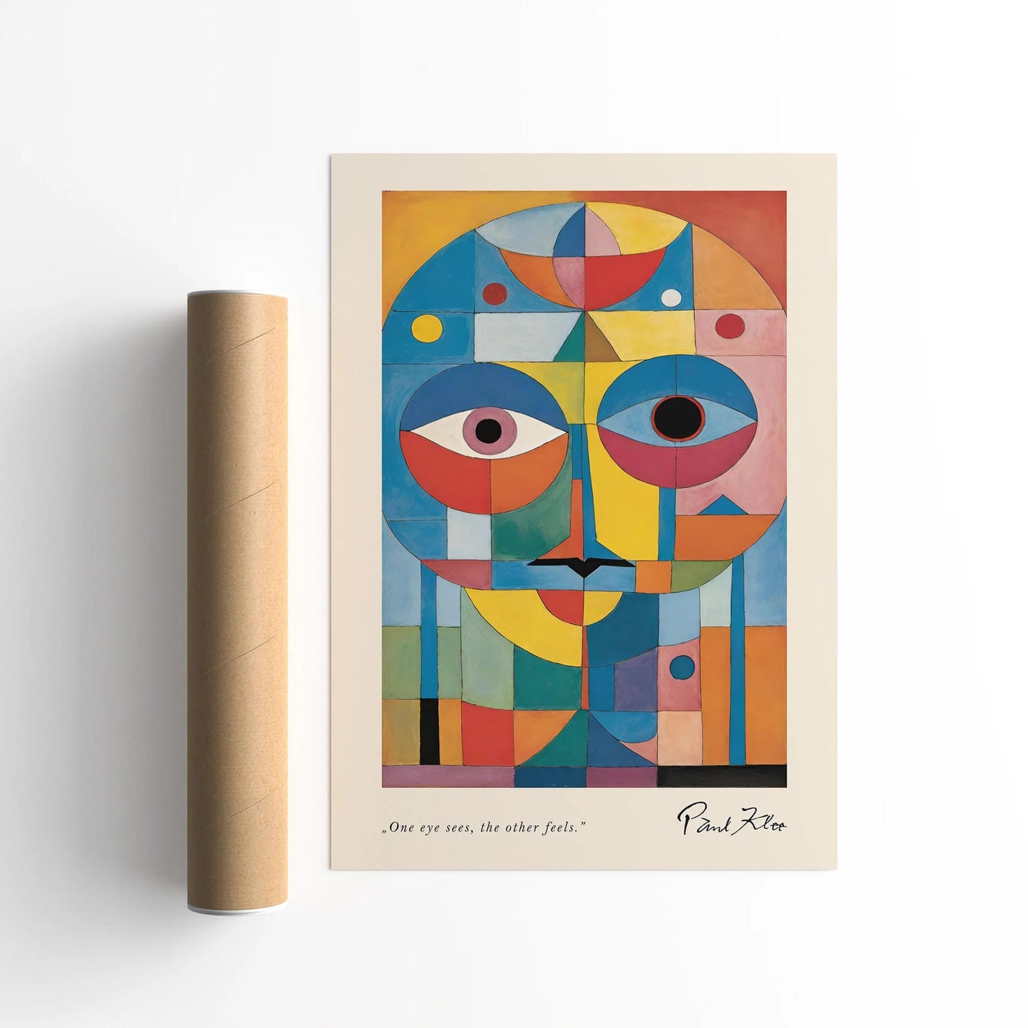 Paul Klee Face Geometric Wall Decor